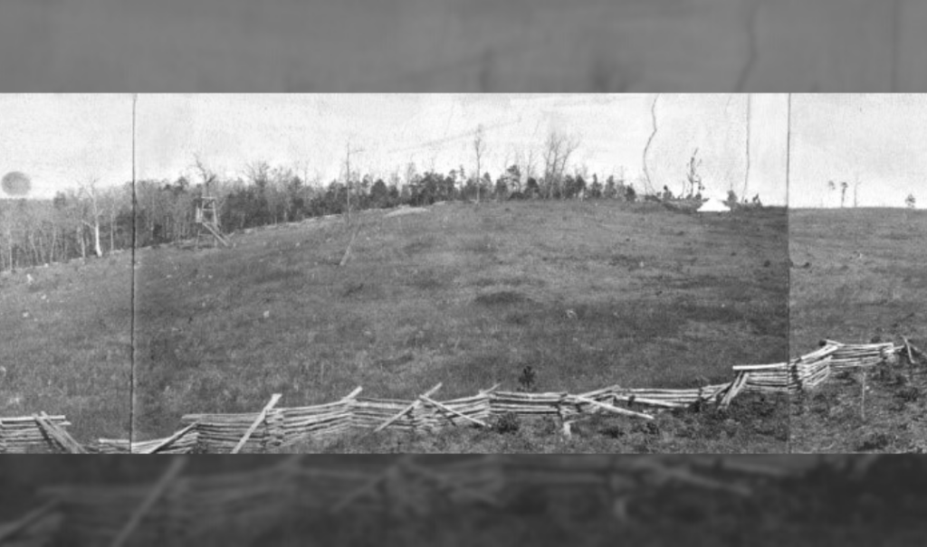 The future site of Biltmore House is pictured here ca. 1889 after it and the surrounding area was acquired from Boston Jenkins and others.