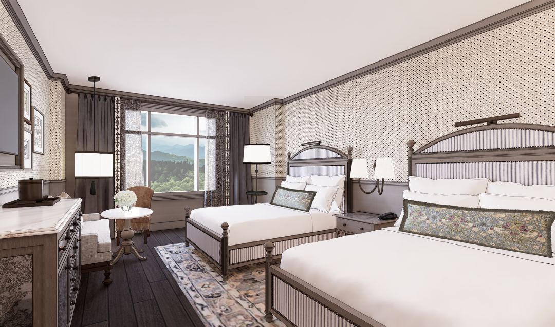 HKS design rendering of The Inn's Double Rooms