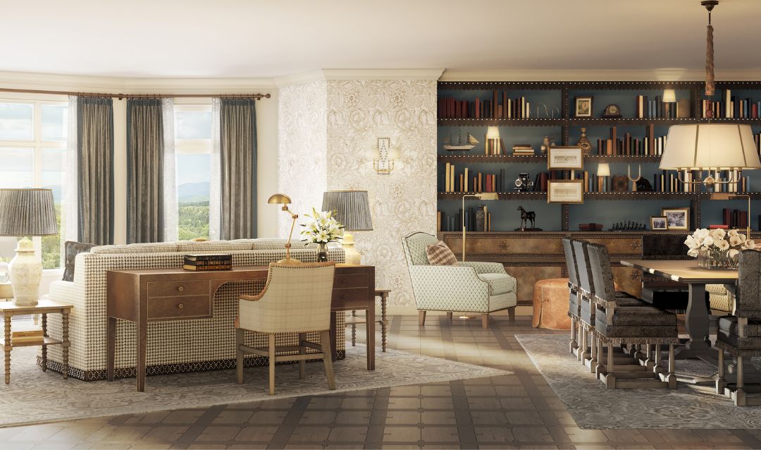 ROAM design rendering of The Inn's James Suite