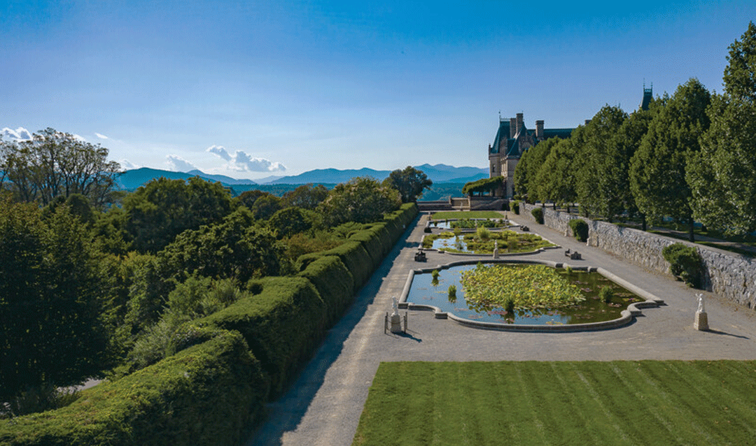 View of the Italian Garden near Biltmore House