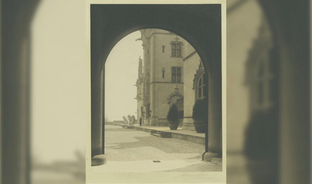 Biltmore House stands ready for wedding guests. April 29, 1924