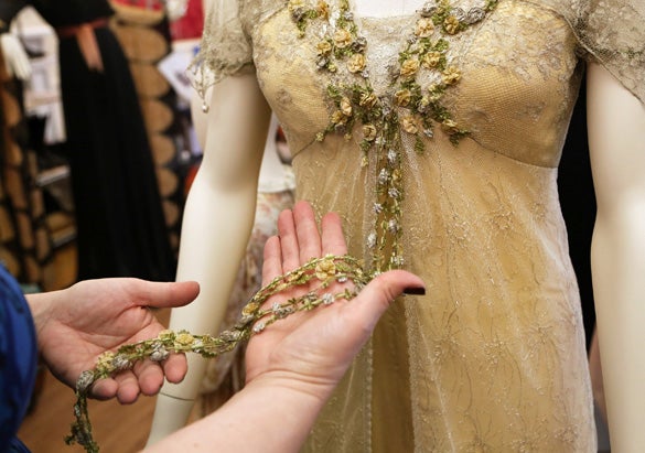 Titanic at Biltmore Yellow Breakfast Dress