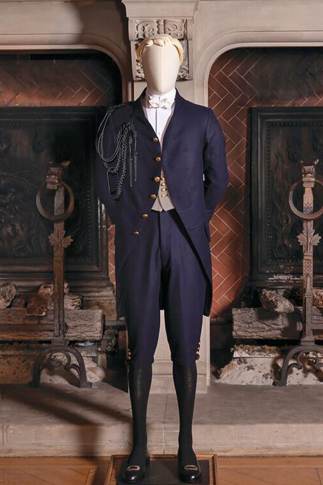 Recreated footman clothing from exhibit A Vanderbilt House Party (2019).