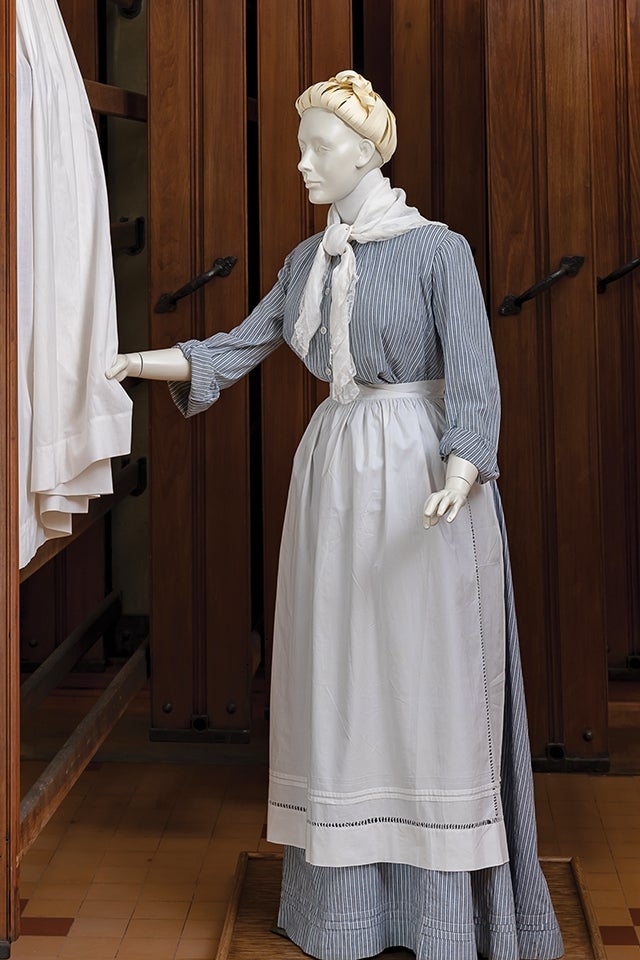 Recreated laundress clothing from exhibit A Vanderbilt House Party (2019).