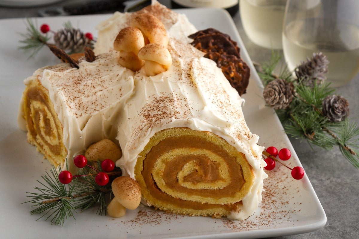 Peanut butter Yule log.