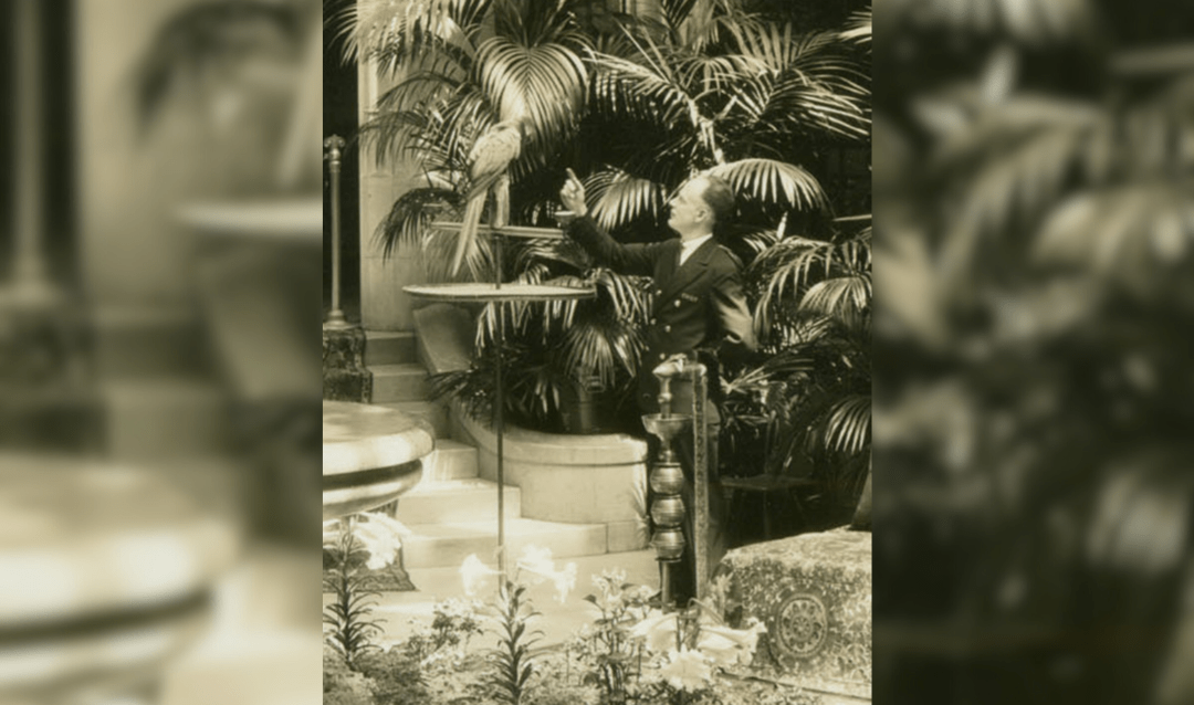 Herbert Noble in Biltmore Winter Garden c. 1930