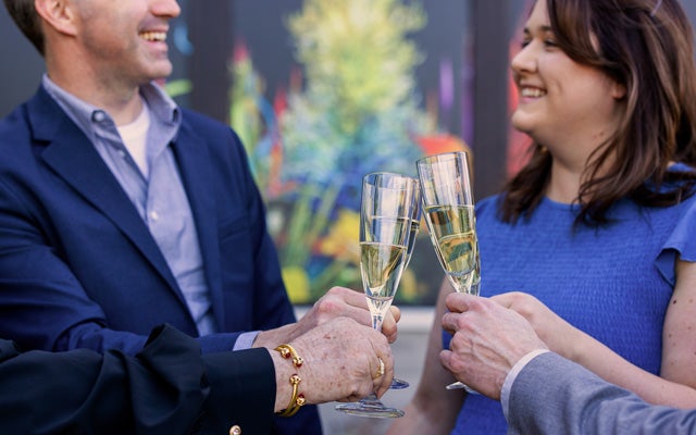 Guests cheers at exclusive Biltmore dining event