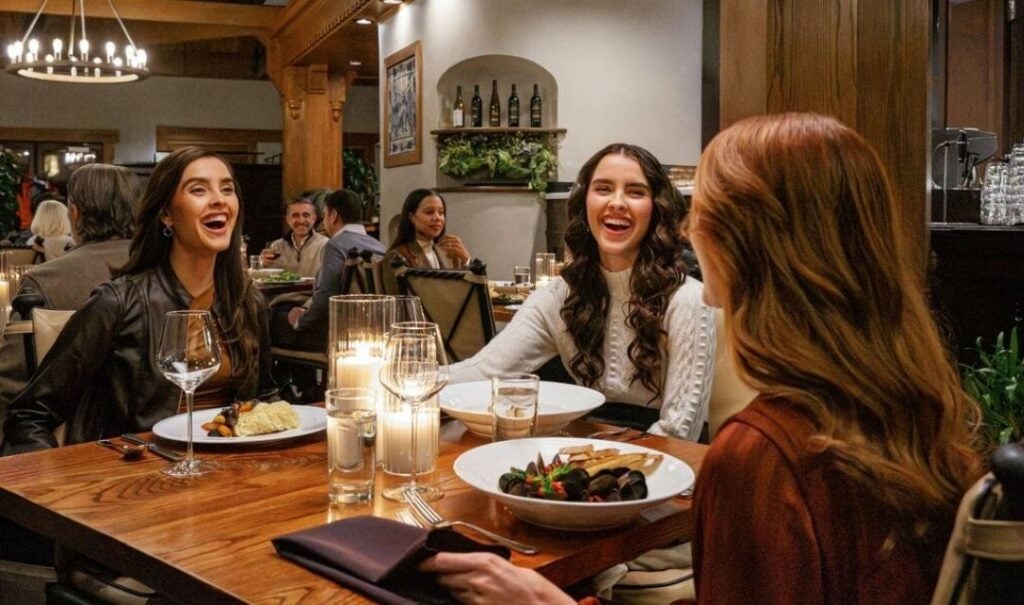 Three women dining at Bistro at Biltmore Estate