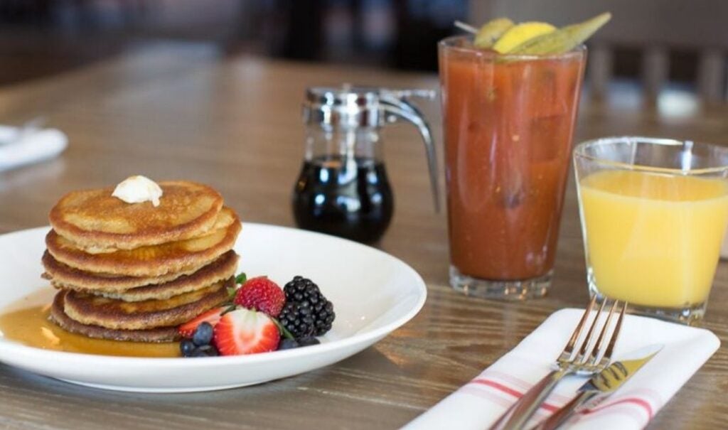 Breakfast options at Village Social at Biltmore
