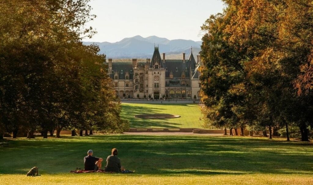 View of Biltmore House from the Vista