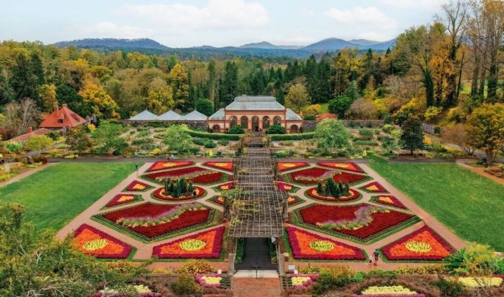 Fall color in the Walled Garden at Biltmore