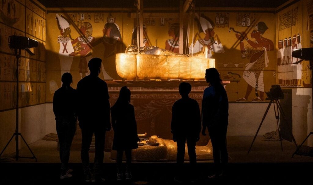 Guests enjoy the King Tut exhibition at Biltmore.