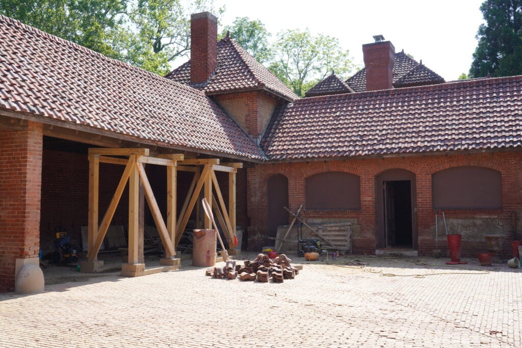 Restoration of the Market Gardener's Cottage at Biltmore.