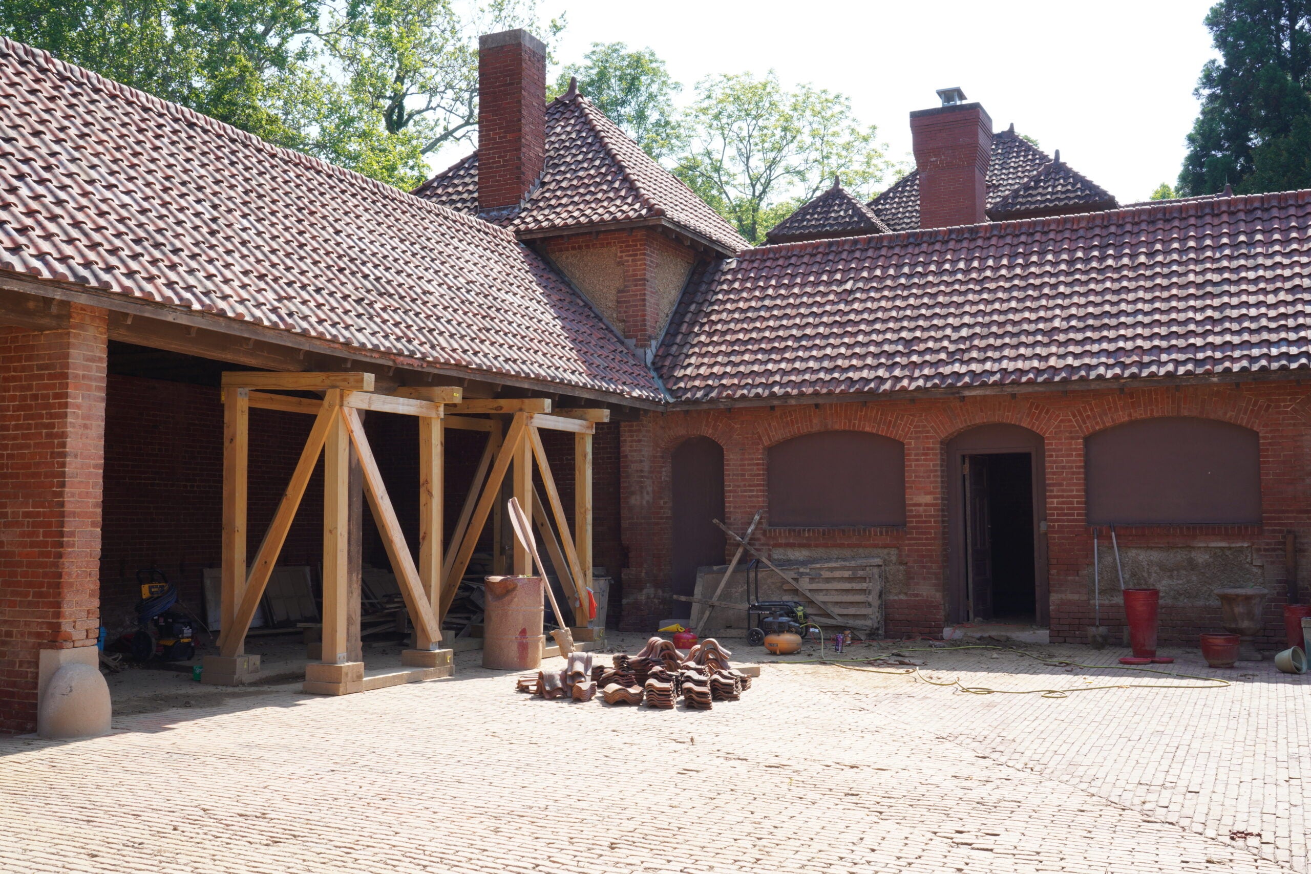 Restoration of the Market Gardener's Cottage at Biltmore.