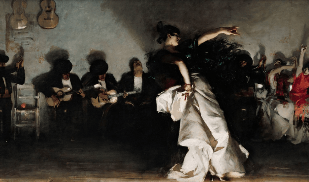 Painting entitled El Jaleo by John Singer Sargent