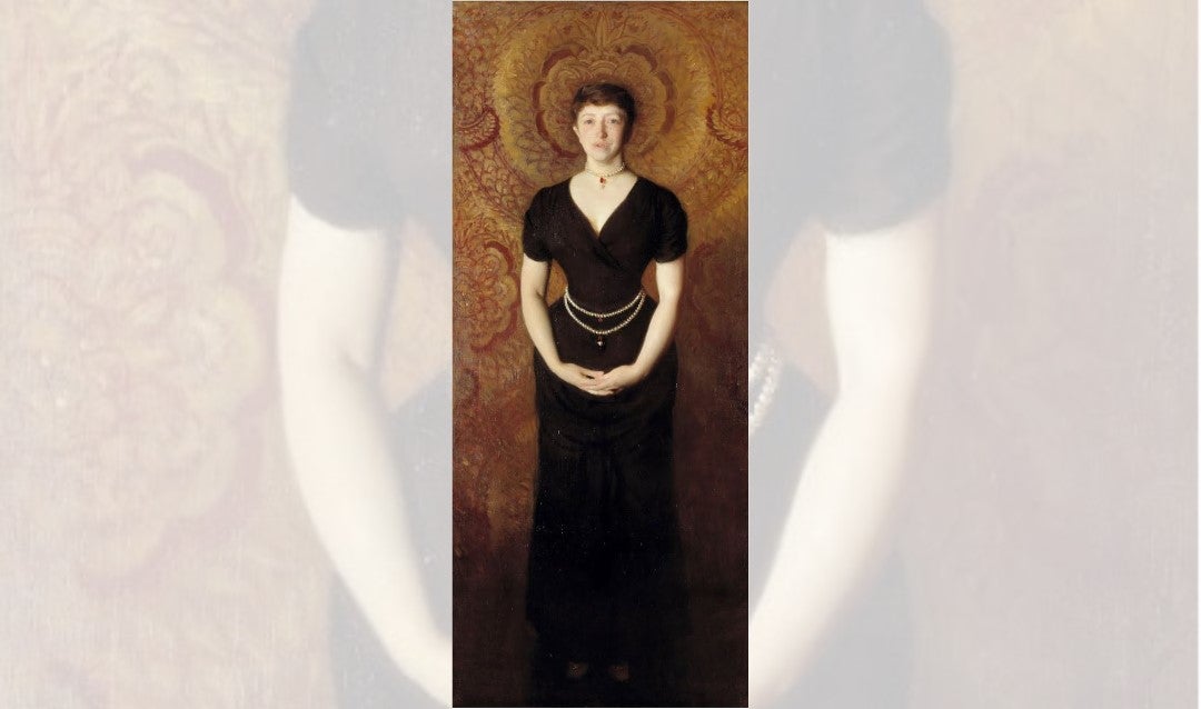 Sargent portrait of Isabella Stewart Gardner, 1888.