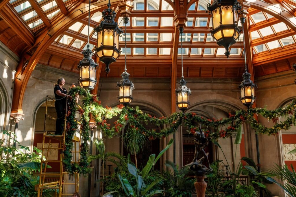 The Winter Garden of Biltmore House.