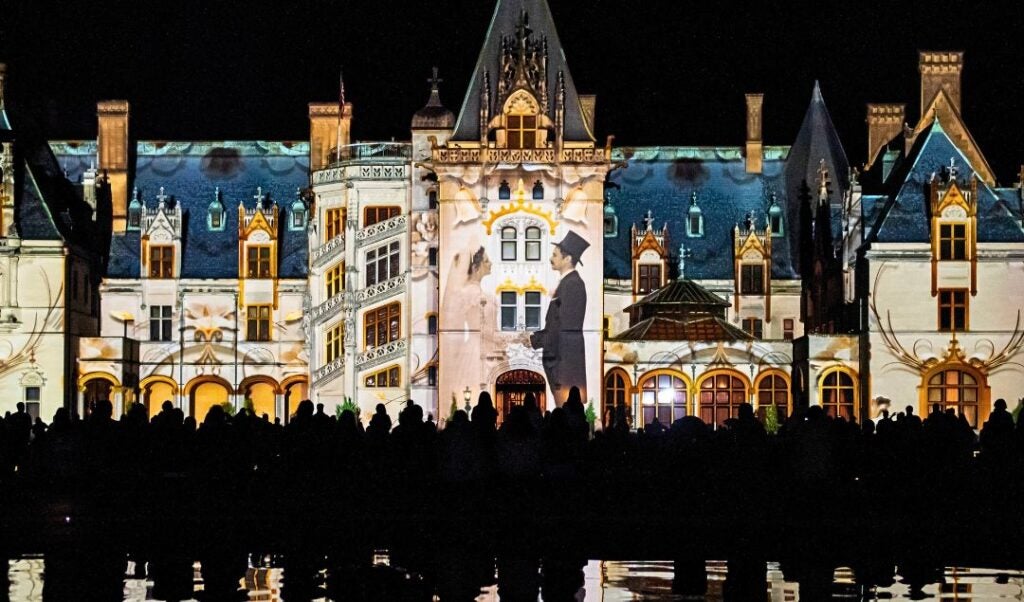 Luminere story on the facade of Biltmore House