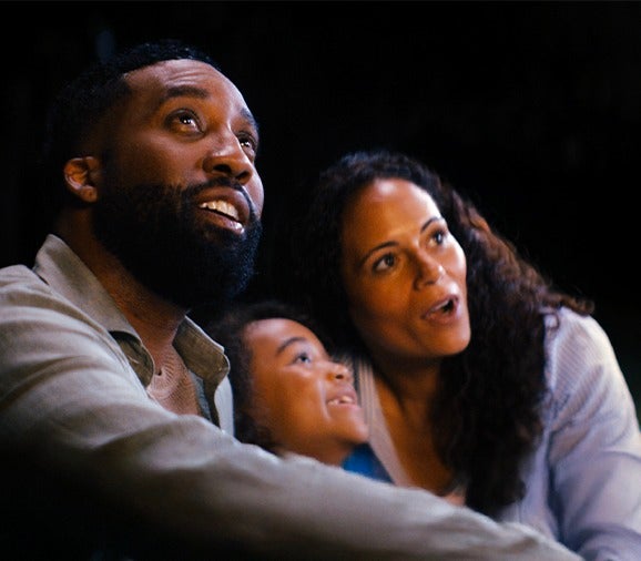 Family enjoying the experience