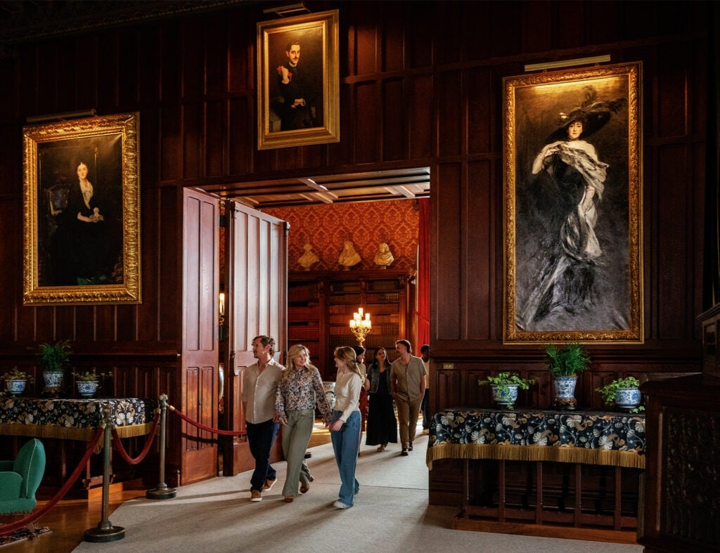 People on exclusive artistic legacies tour inside Biltmore House
