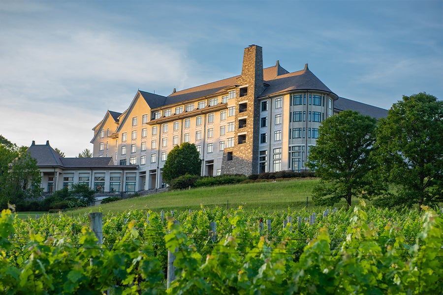 Exterior of The Inn on Biltmore Estate.