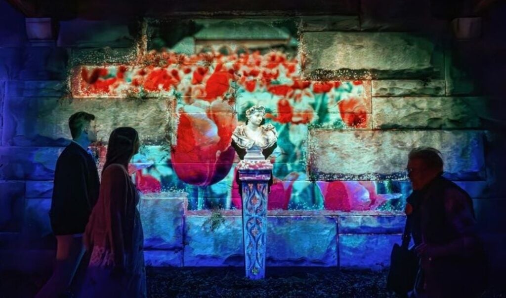 Luminere garden illusion under the Pergola at Biltmore