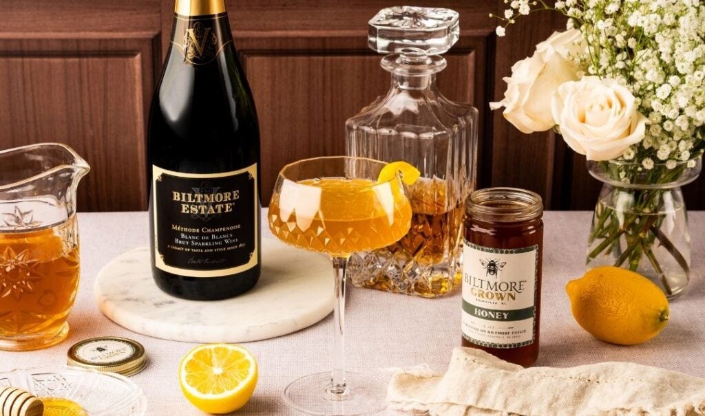 A classic sidecar cocktail gets a sparkling twist with Biltmore wine.
